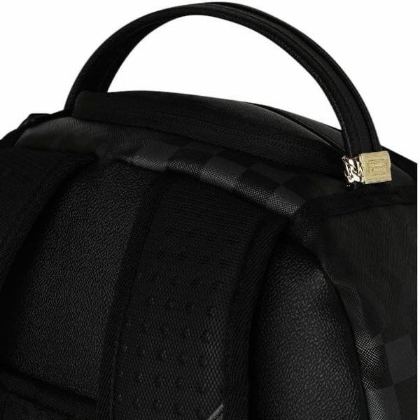 SPRAYGROUND LIMITED EDITION BACKPACK 3AM MIX UP V2 ALL BLACK SMOKE FAUX LEATHER