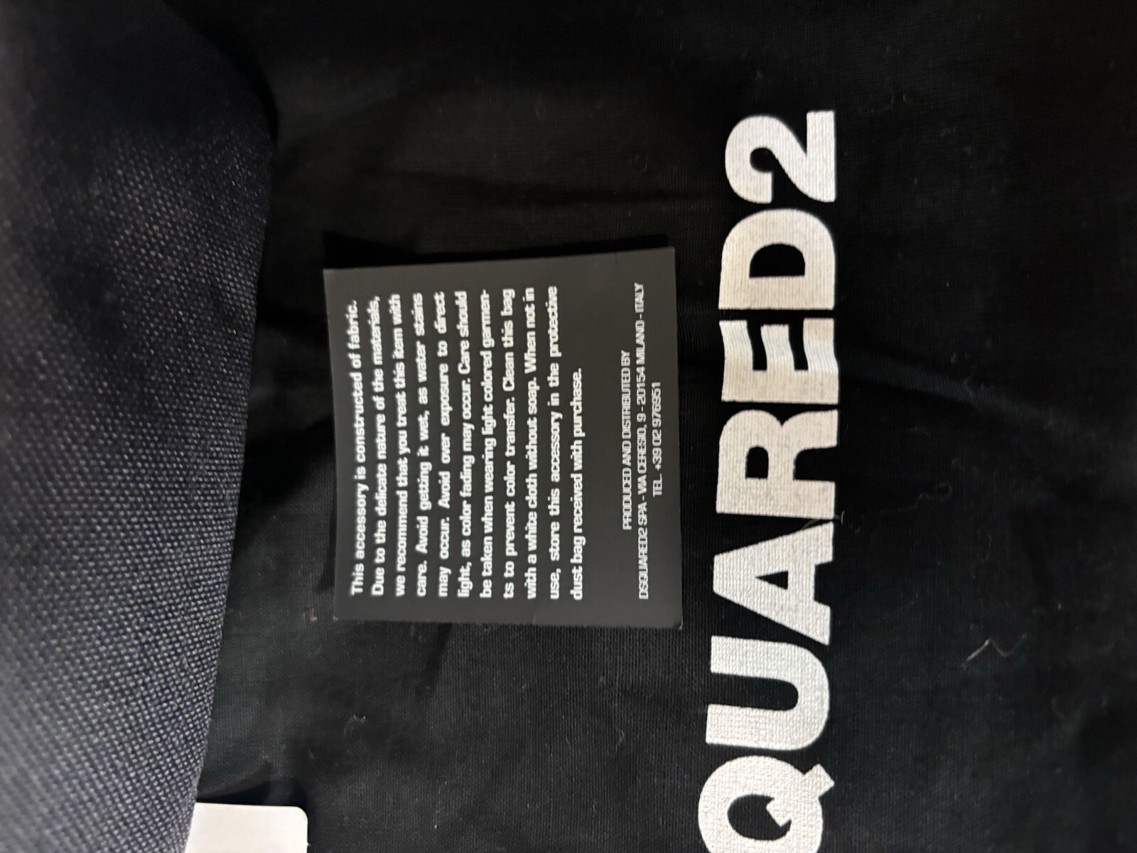 $602Dsquared2 Man Black polyamide – Cow Leather Be Icon Crossbody Shoulder Bag