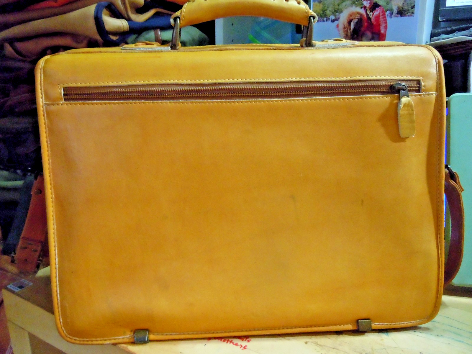 VTG Rawlings Baseball Glove Bag Briefcase Leather Carry-on Travel Tan