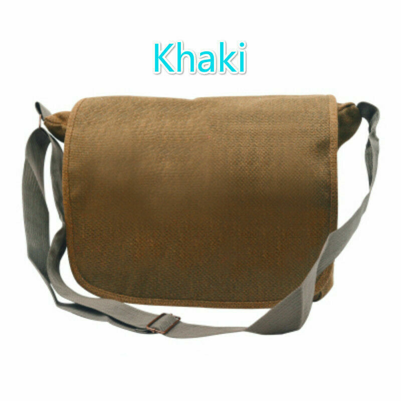 Canvas Messenger Bag Crossbody Shoulder Rucksack Backpack Military 34*25CM Carry