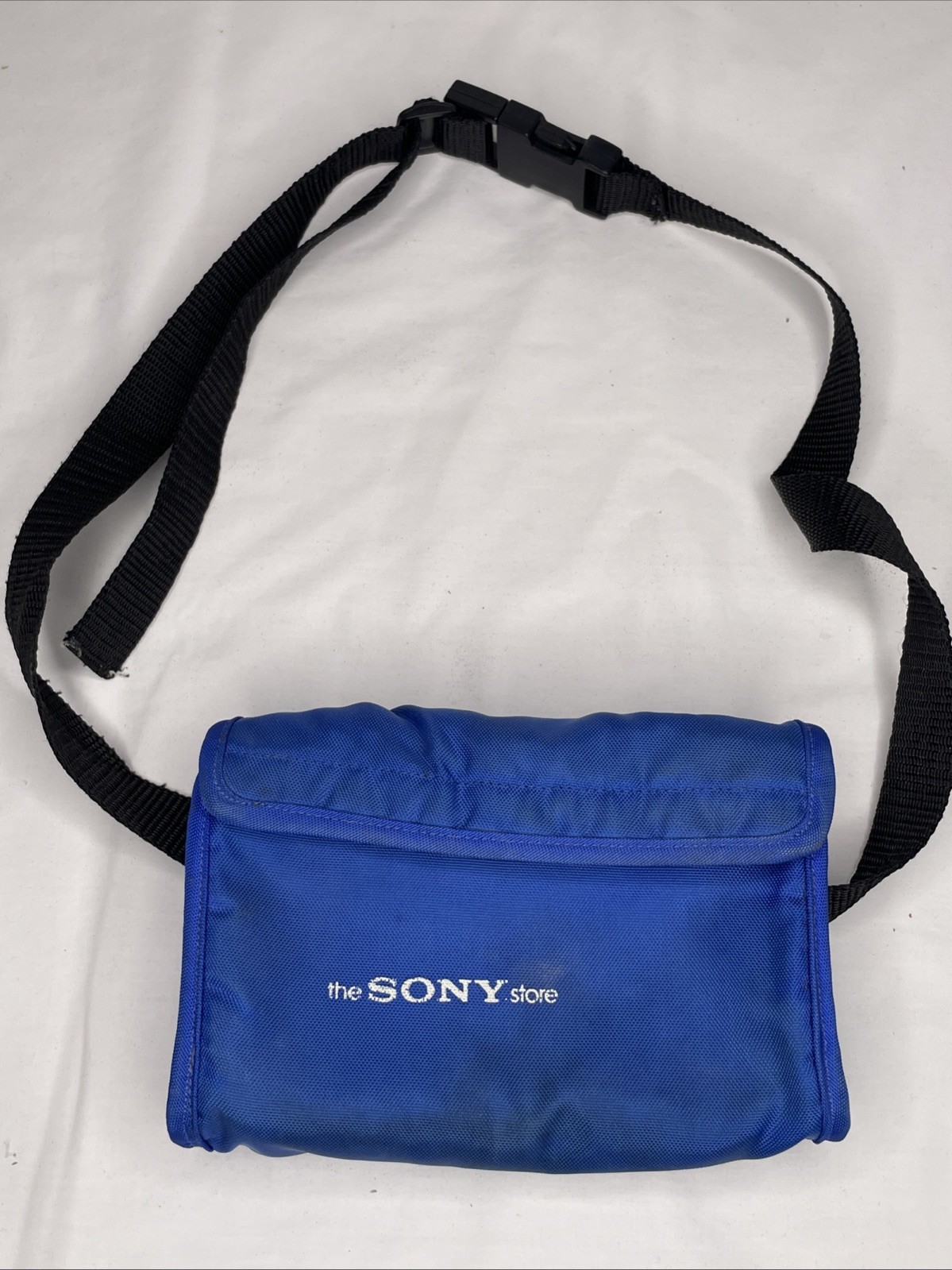 Vintage The Sony Store Walkman Fanny Pack Crossbody Bag Blue