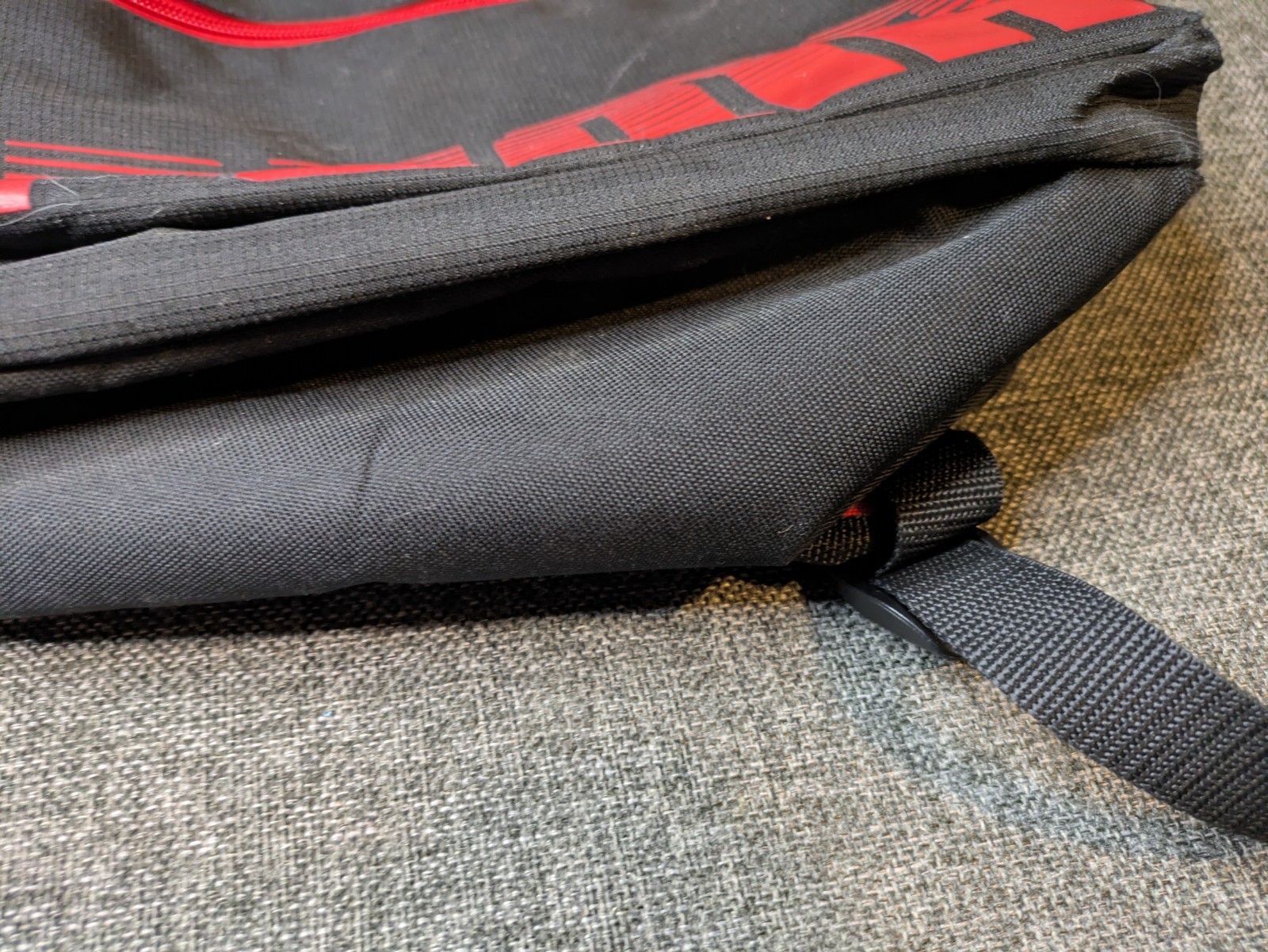 PUMA Red & Black Camo Backpack With Multiple Pockets School Bag