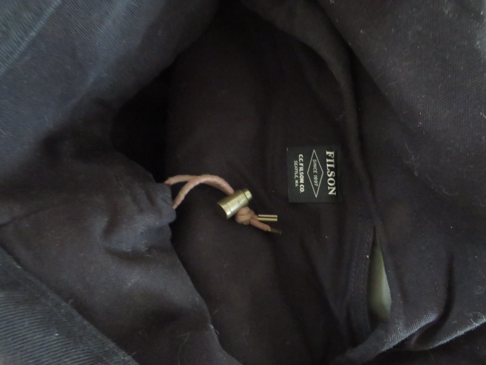 Filson Backpack, Rucksack, Ranger Style, Waxed Cotton, Leather, Canvas, USA Made