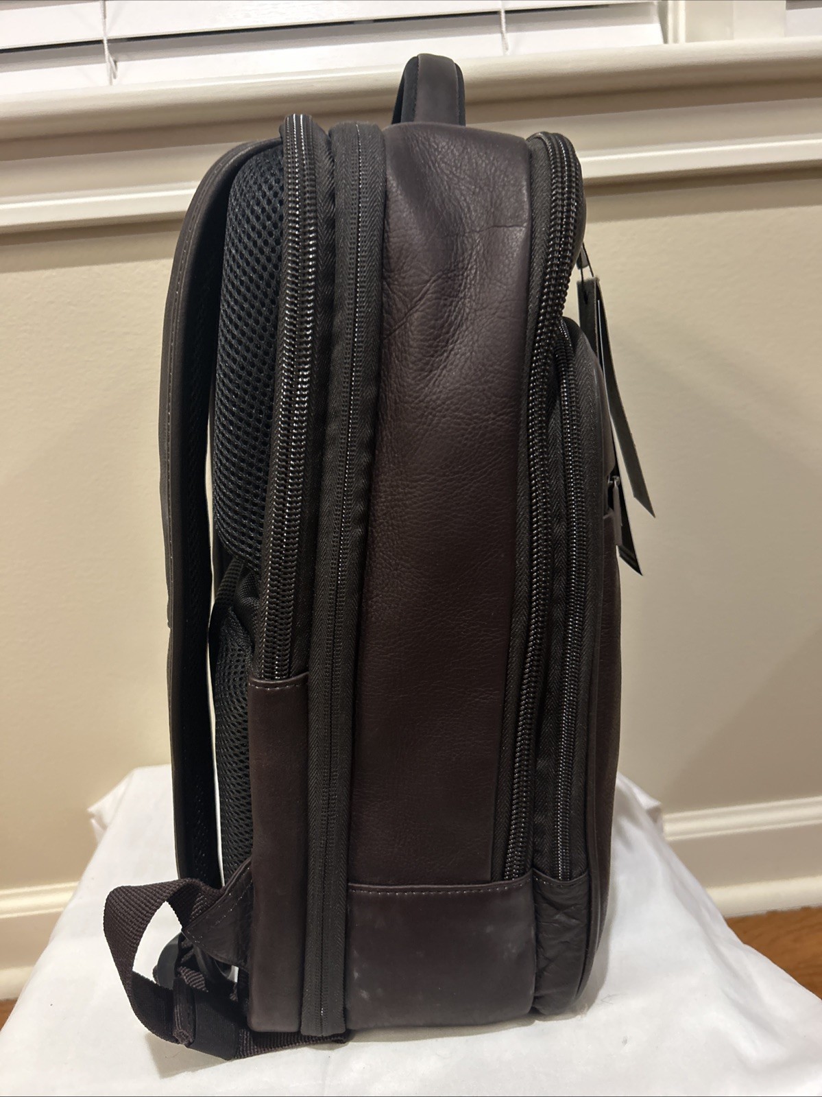 Kenneth Cole Reaction Backpack Brand New Laptop Briefcase In Brown