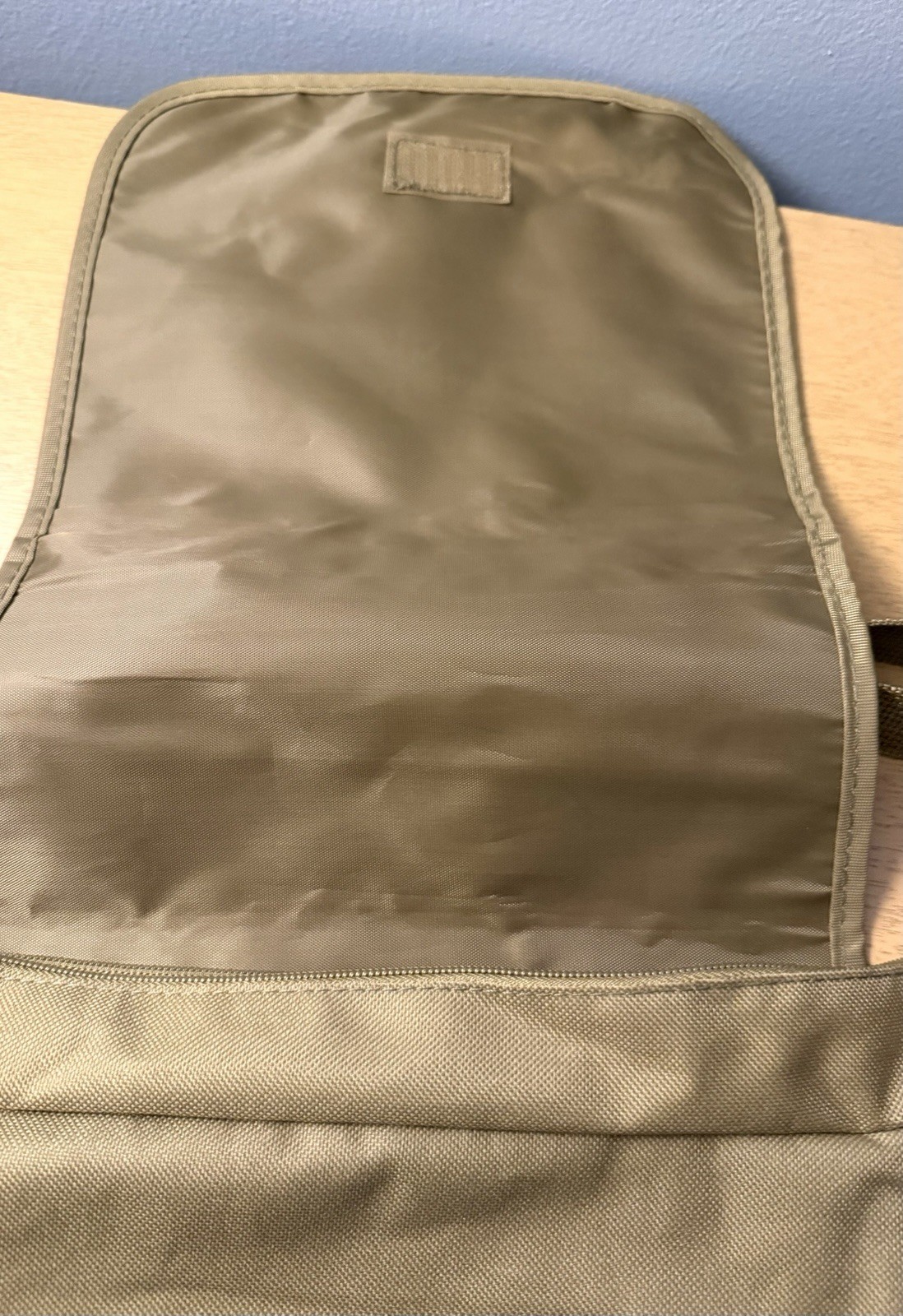 The Nature Conservancy Khaki Canvas Messenger Bag Shoulder Travel Field Bag