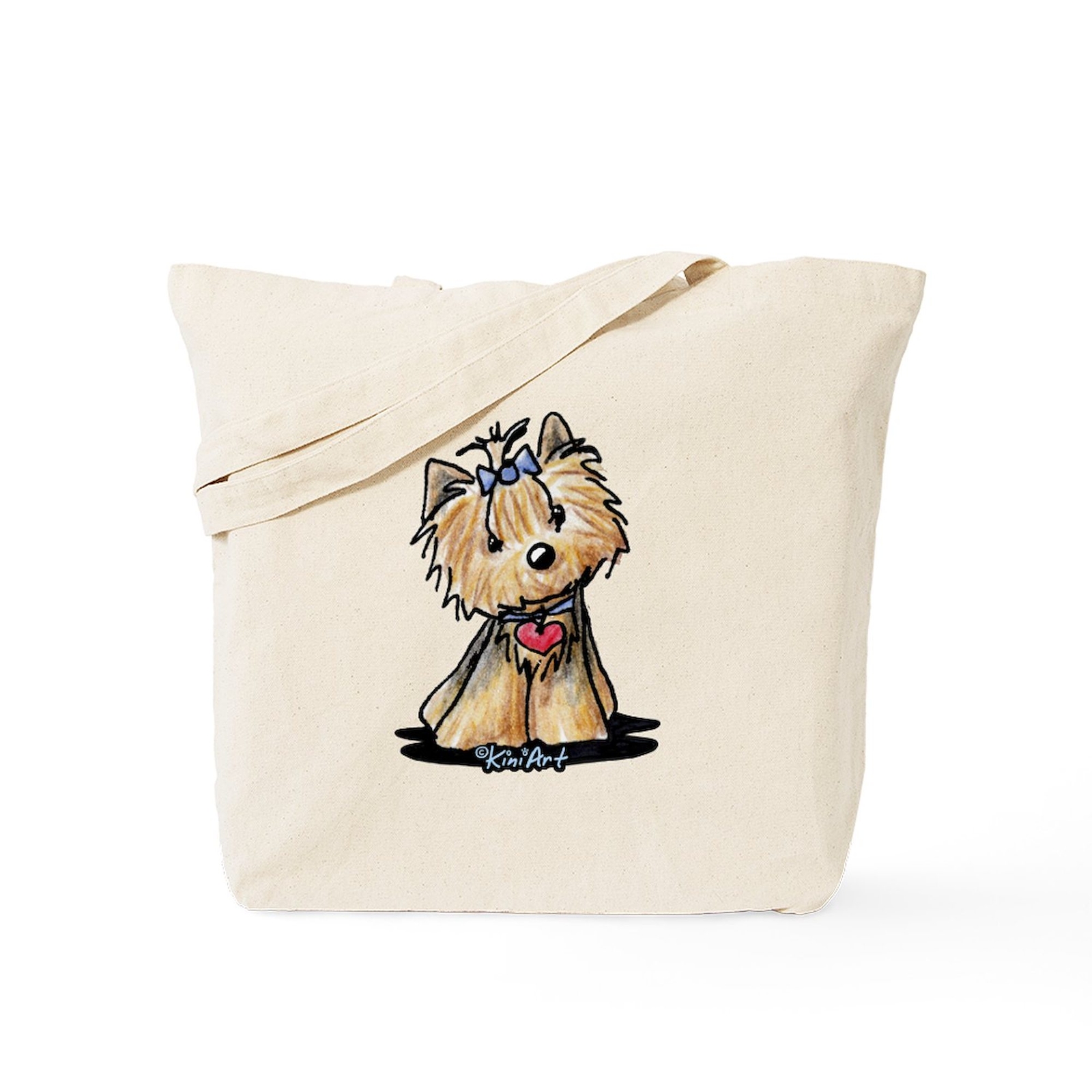 CafePress Tiny Heart Yorkie Tote Bag (881711089)