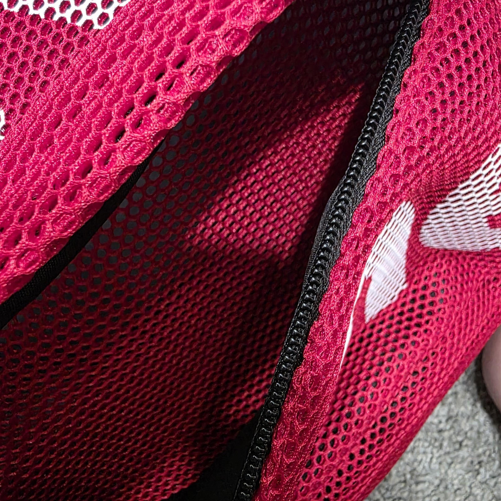 Supreme Red Netted Backpack SZ Medium 12 inch Rare
