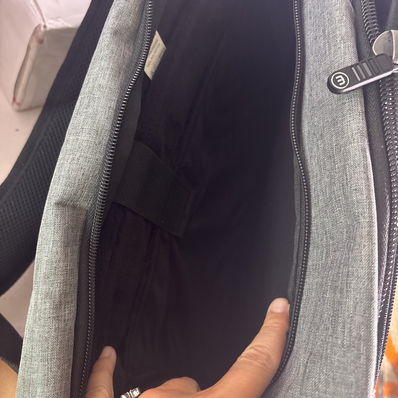Travis Mathew The Go Laptop Backpack Gray Fleece Lined 12.5″x19.5″x6″
