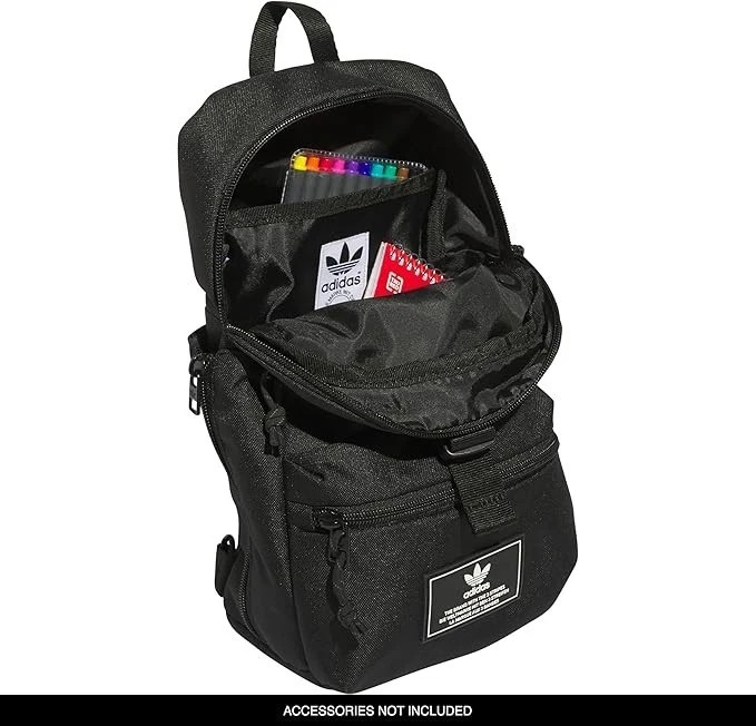 Adidas Originals Utility 3.0 Sling Crossbody Shoulder Bag Black Bottle Unisex