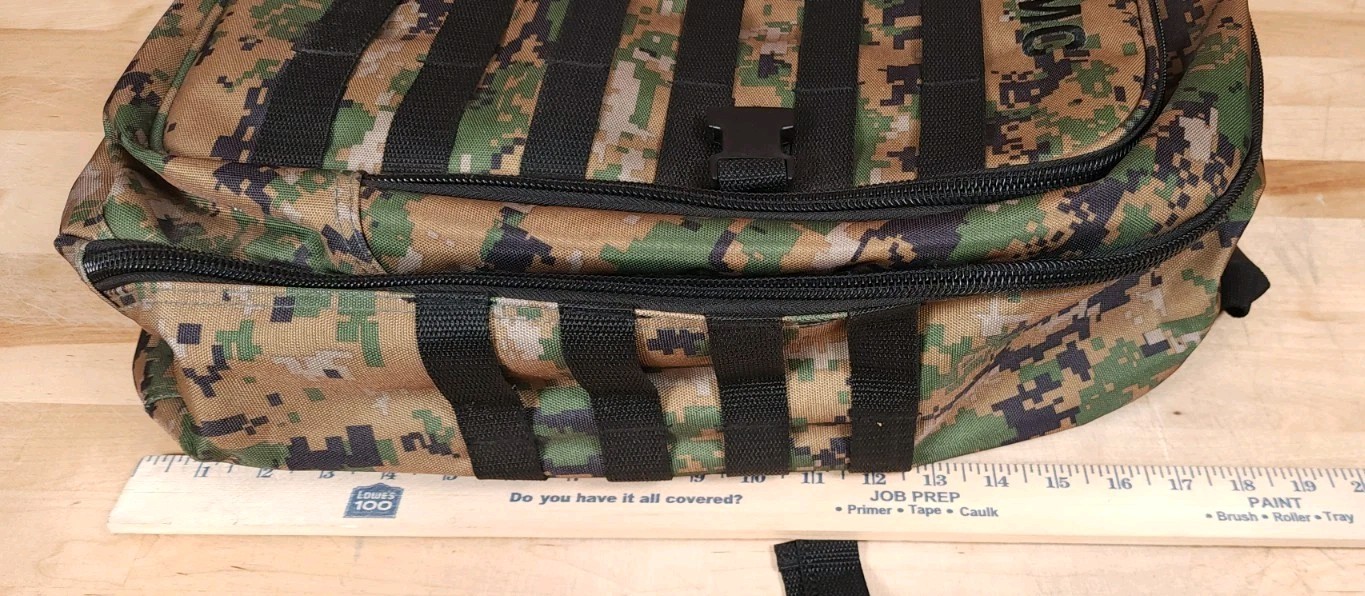 Vanguard Marine Corps Molle Backpack Digital Woodland Travel Bag