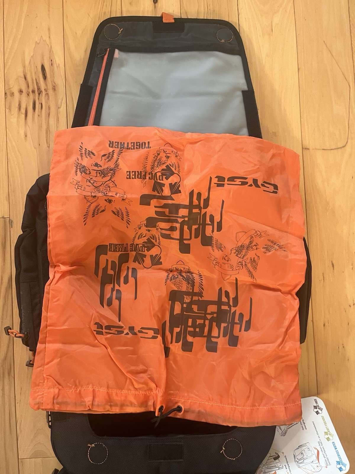 BP1-15 TRIATHLON TRANSITION AND MULTI SPORT BACKPACK Black And Orange