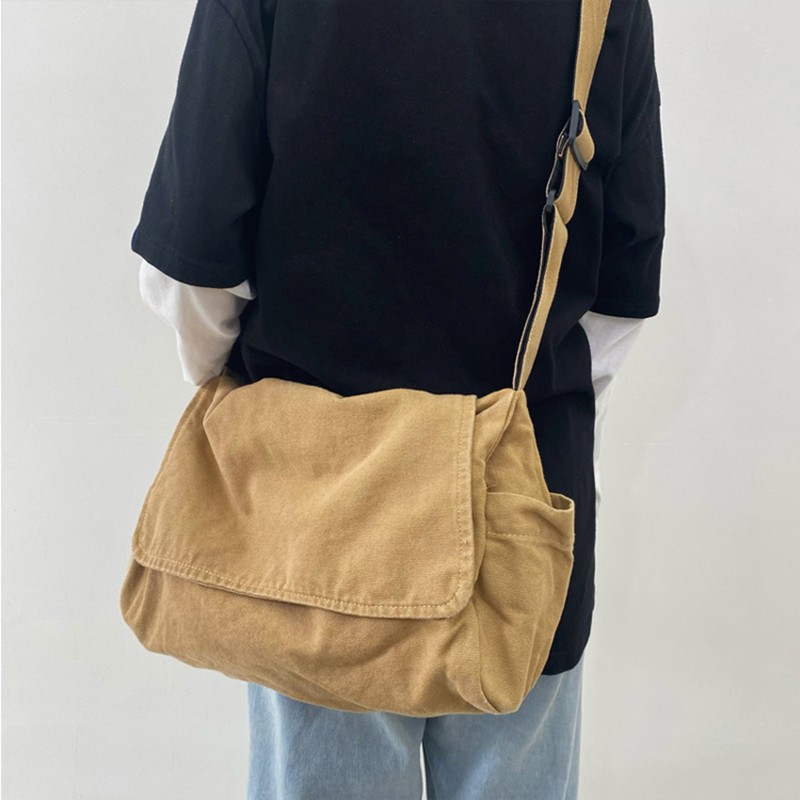 Messenger Bag Outdoor Canvas Satchel Crossbody Shoulder Bag Daypack Bookbag
