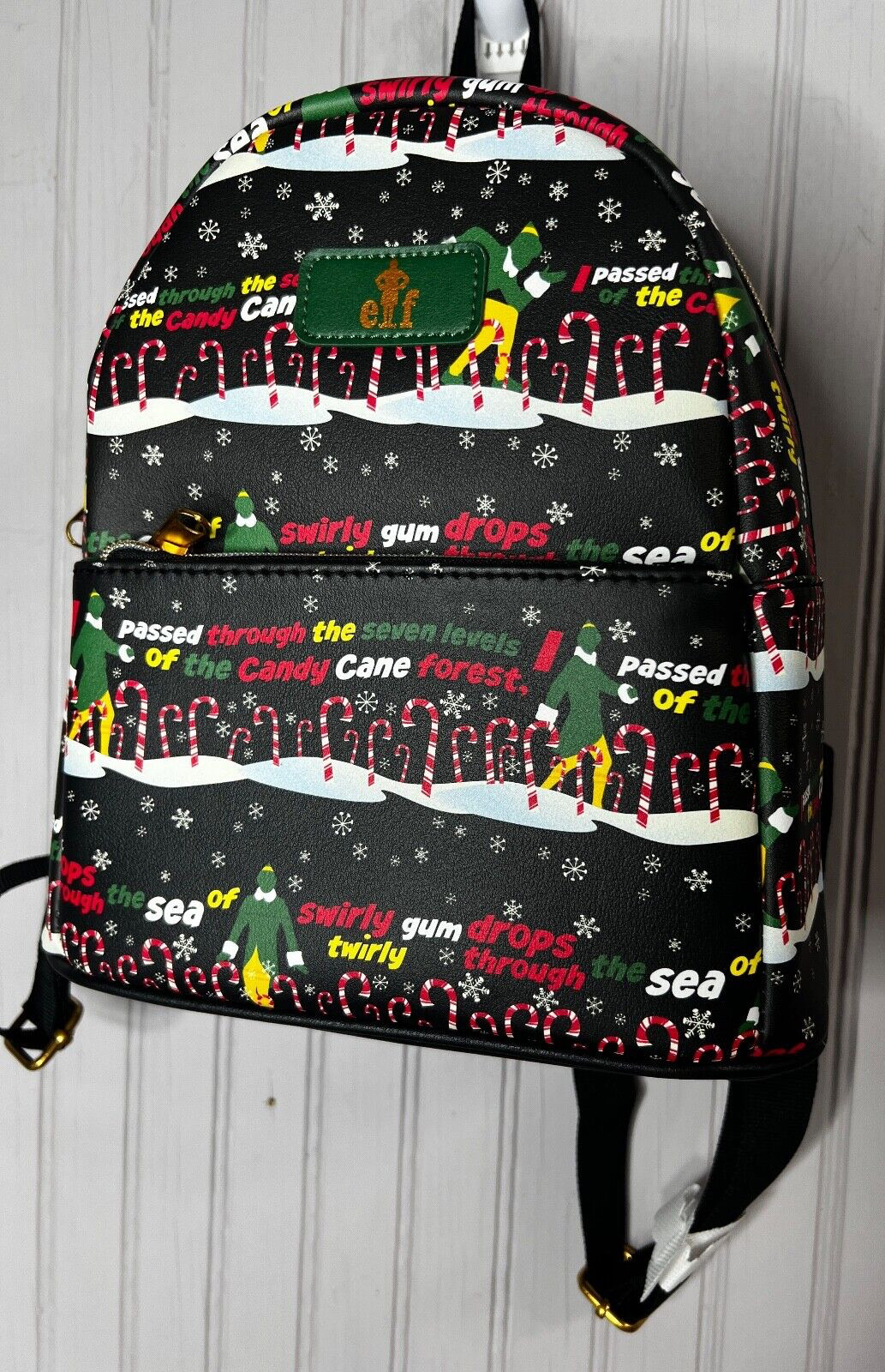 Funko The Elf Womens BACKPACK Buddy the Elf Movie Black Christmas NEW