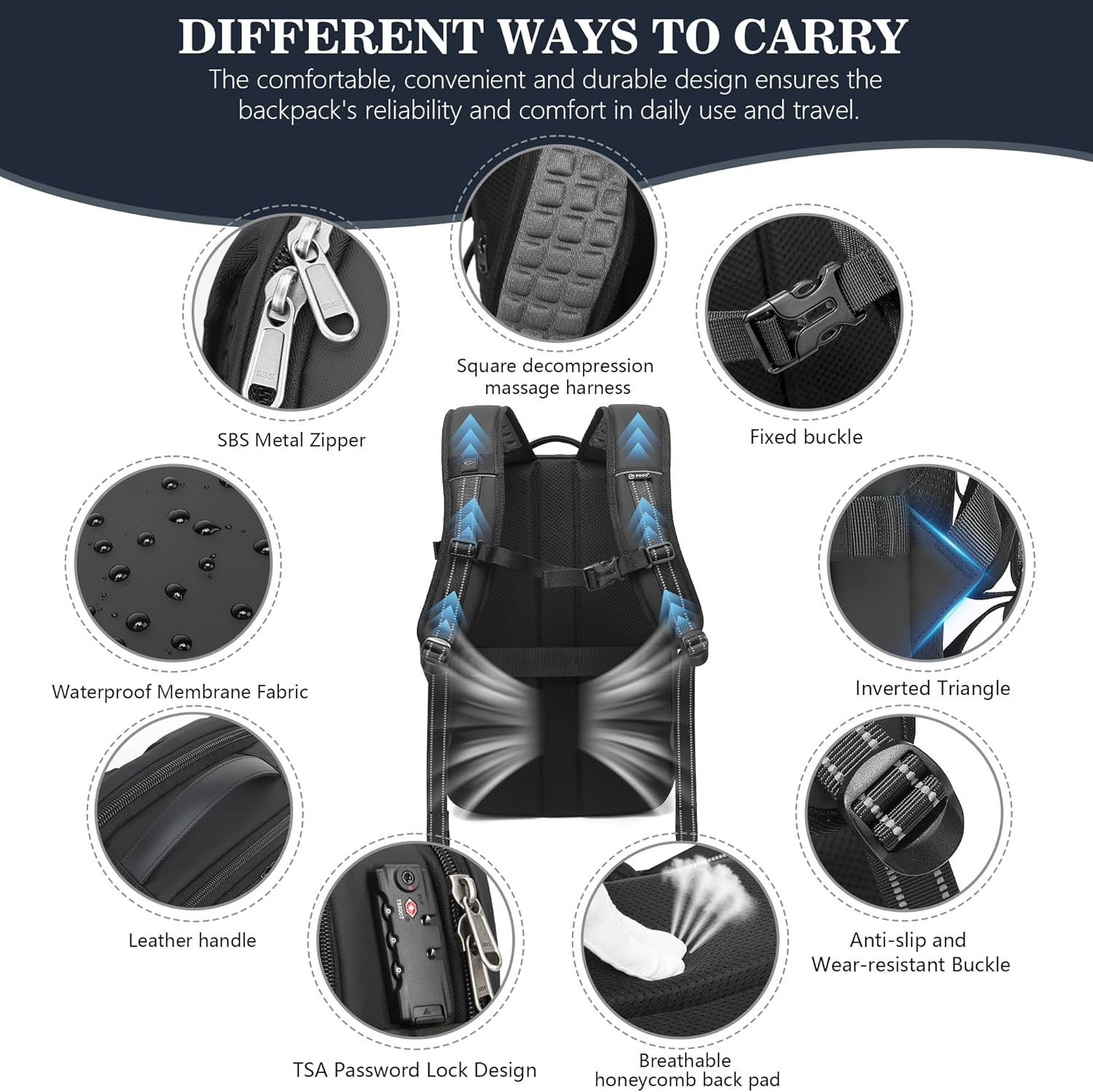 Water-Resistant Expandable Vacuum Backpack – Perfect for Travel & Business