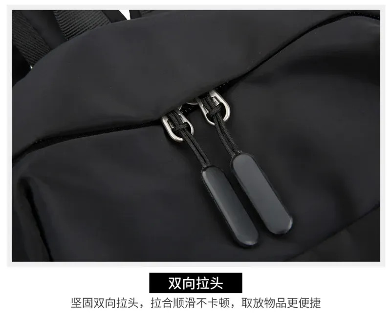 Mini Men’s Backpack Fashion Small Black Shoulder School Bag for Man Canvas