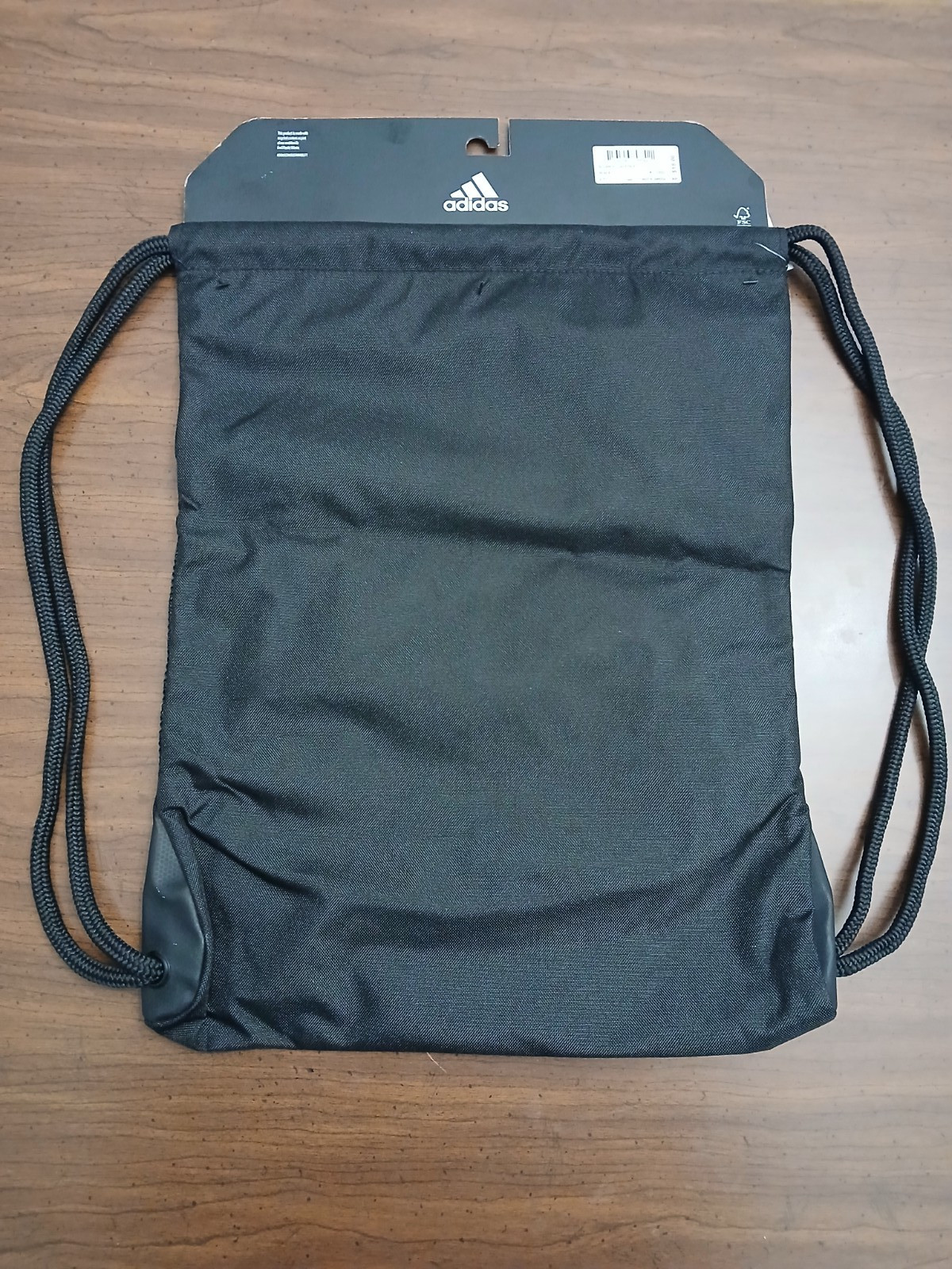 Adidas Sack pack Alliance II Athletic Soccer Sports Bag Black and White