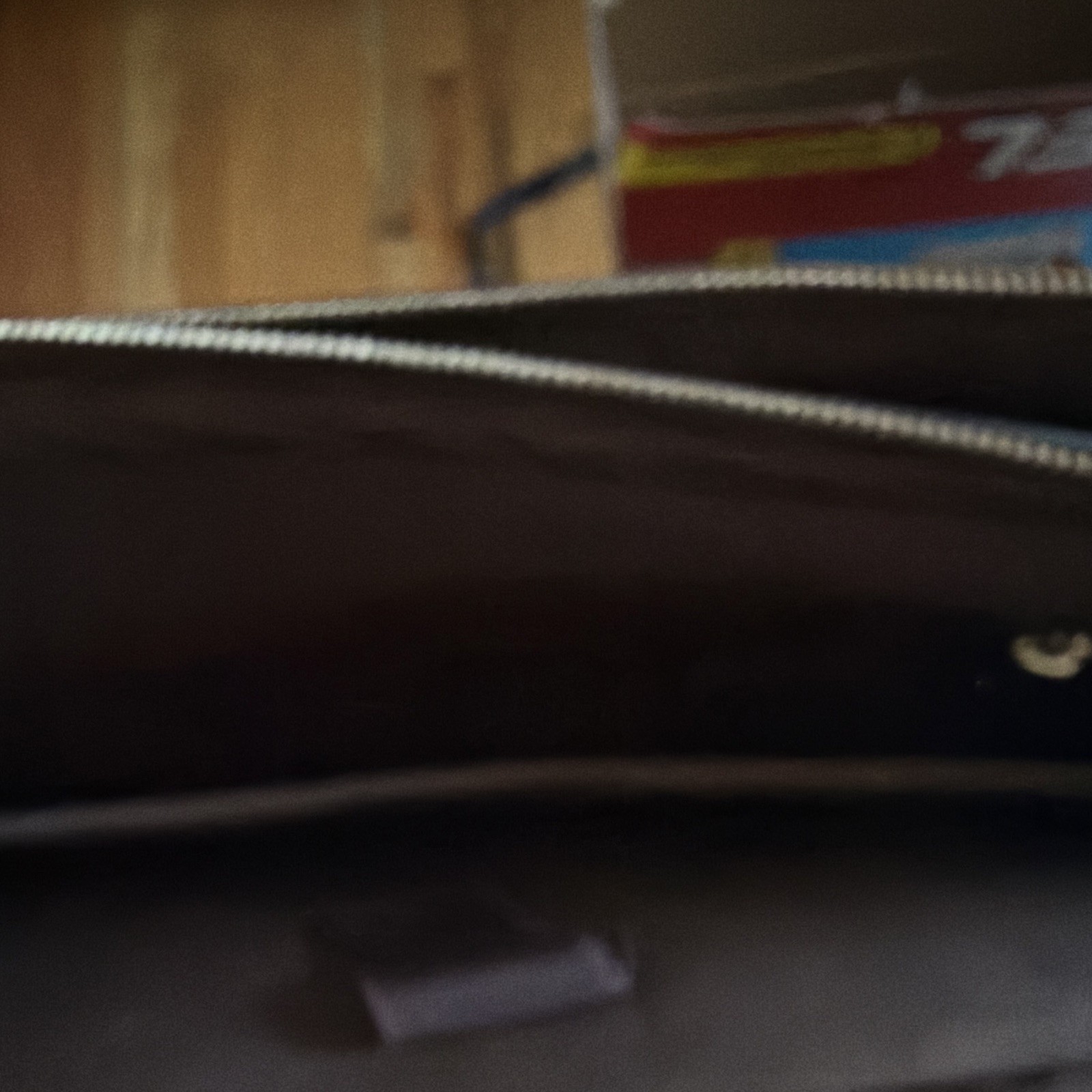 Men’s Brown Zip-Top Briefcase/Document Case Top Handle Organizer Solid