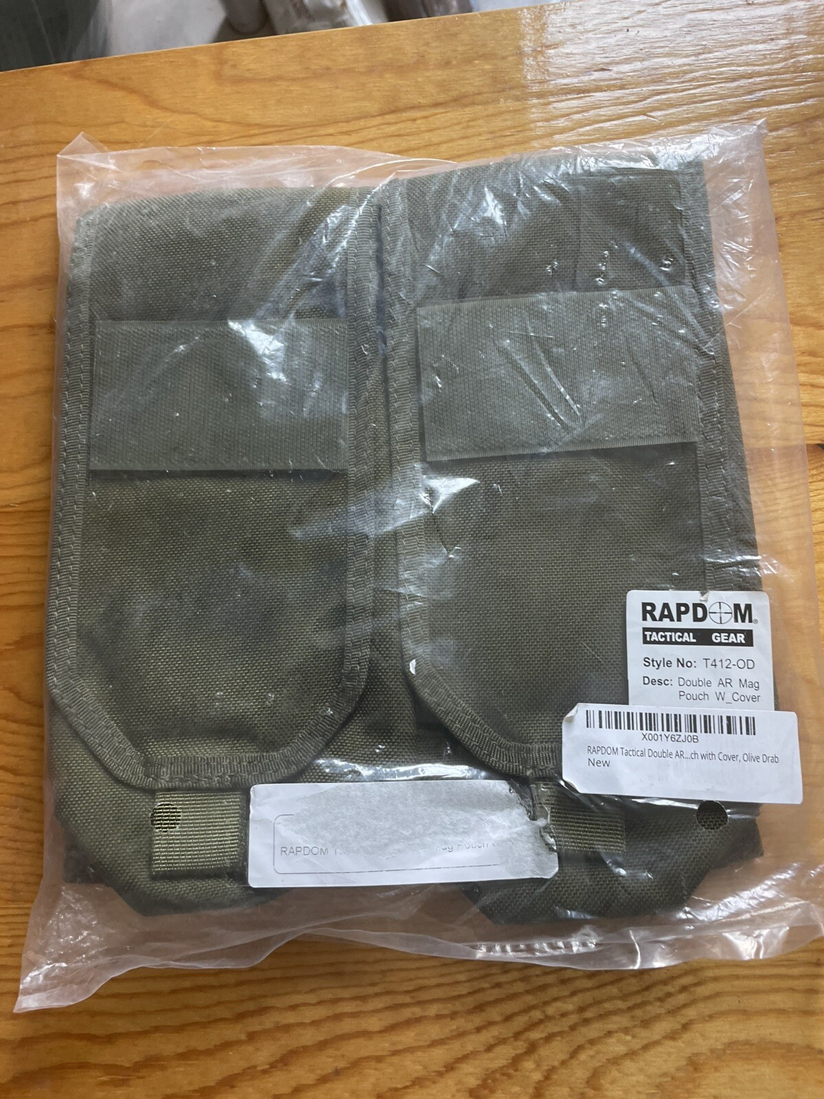 RapDom Double AR Mag Tactical Pouch w/ Cover Olive Drab T412-OD