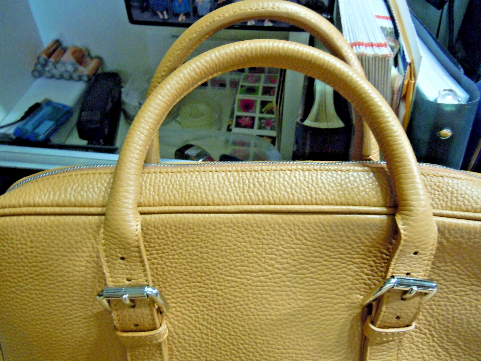 New Auth Overland Old Leather’ STRINGER U2 BAG Messenger/Briefcase