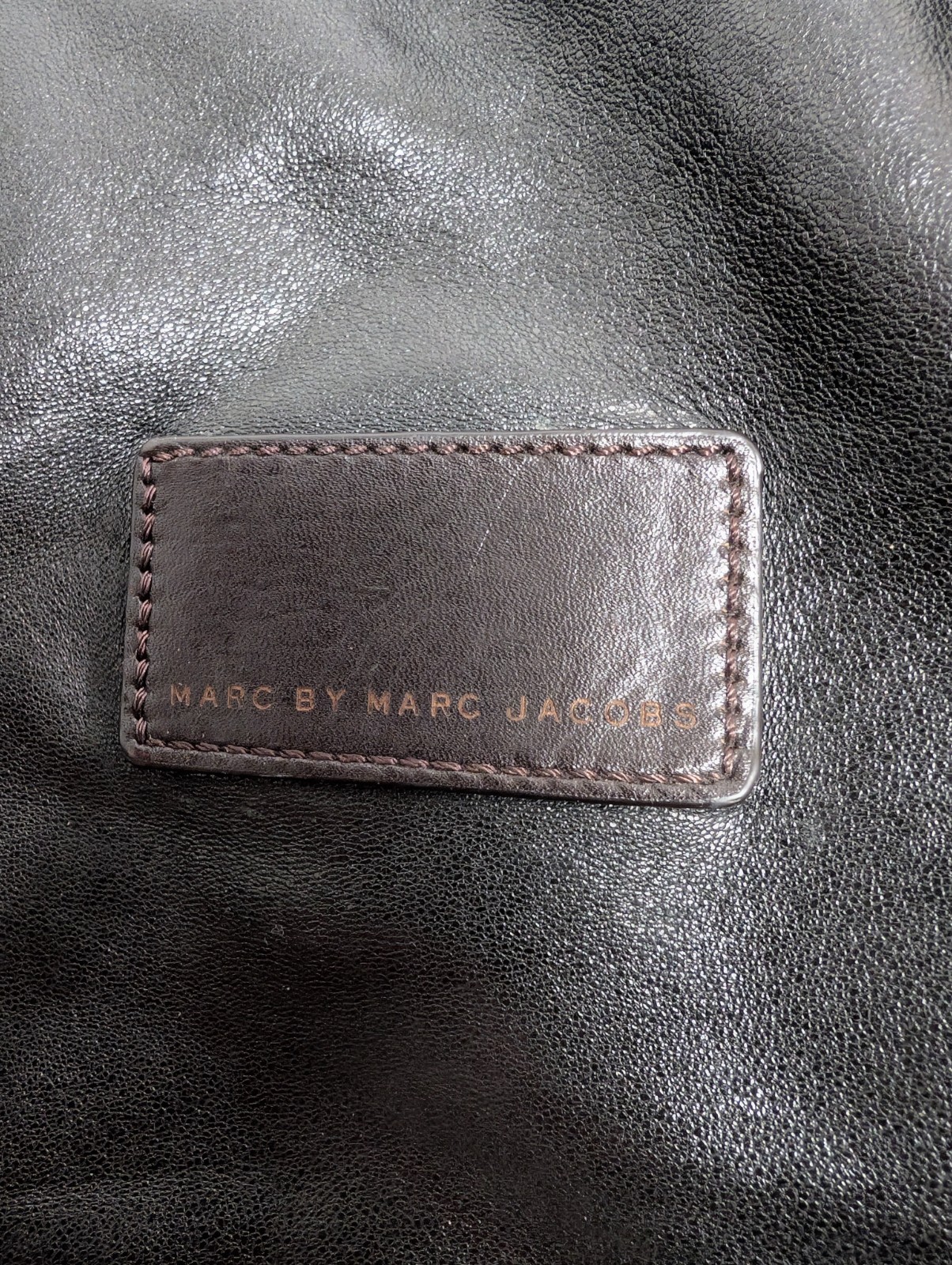 Marc by Marc Jacobs Leather Duffle Bag – Dark Gray / Brown – Large Weekender Bag