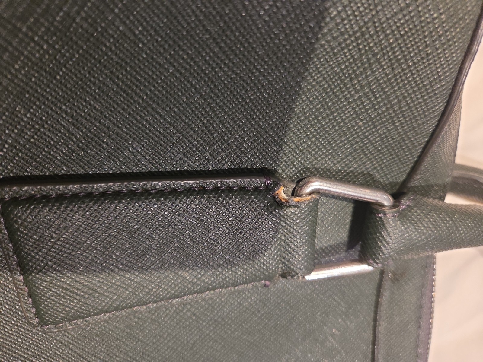 SandroDowntown Large Saffiano Leather Briefcase