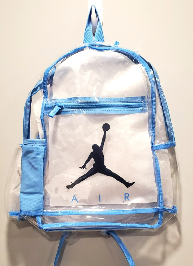 Nike Jordan Jumpman Clear Backpack School University Blue 18″ x 12″ x 5″