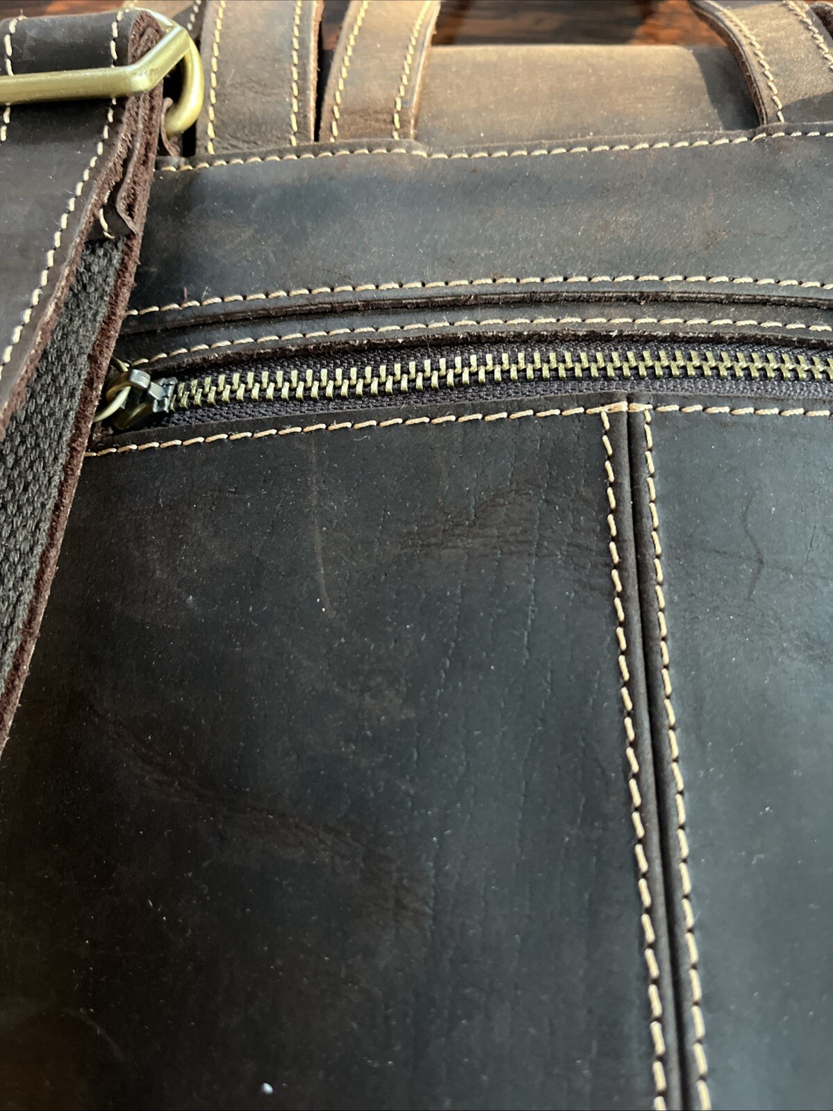 CRAZY HORSE LEATHER BACKPACK TRAVEL LAPTOP MESSENGER BAG