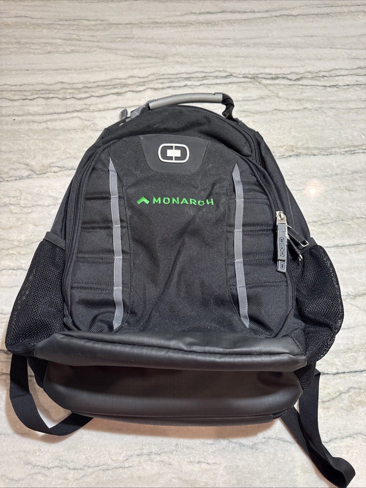 OGIO Axle 17″ Black Airflow Performance Laptop Backpack Embroidered Logo Monarch