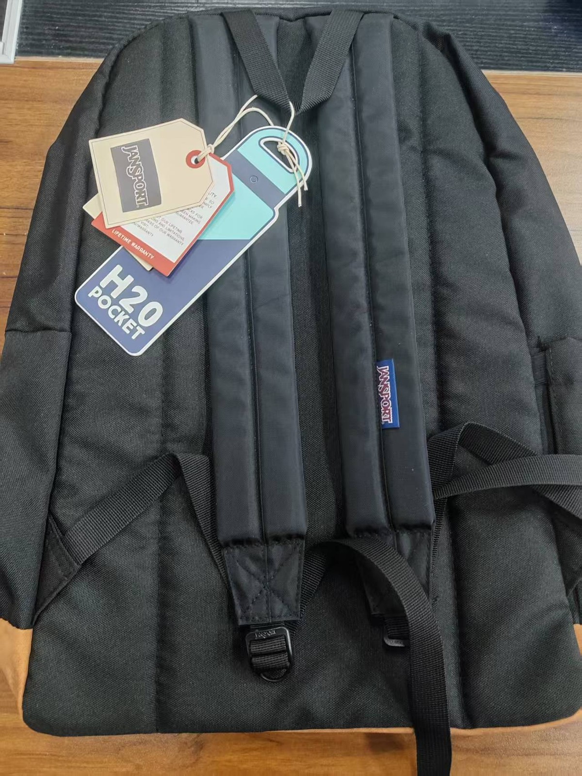JanSport Backpack Black with 15″ Laptop Sleeve Brand New
