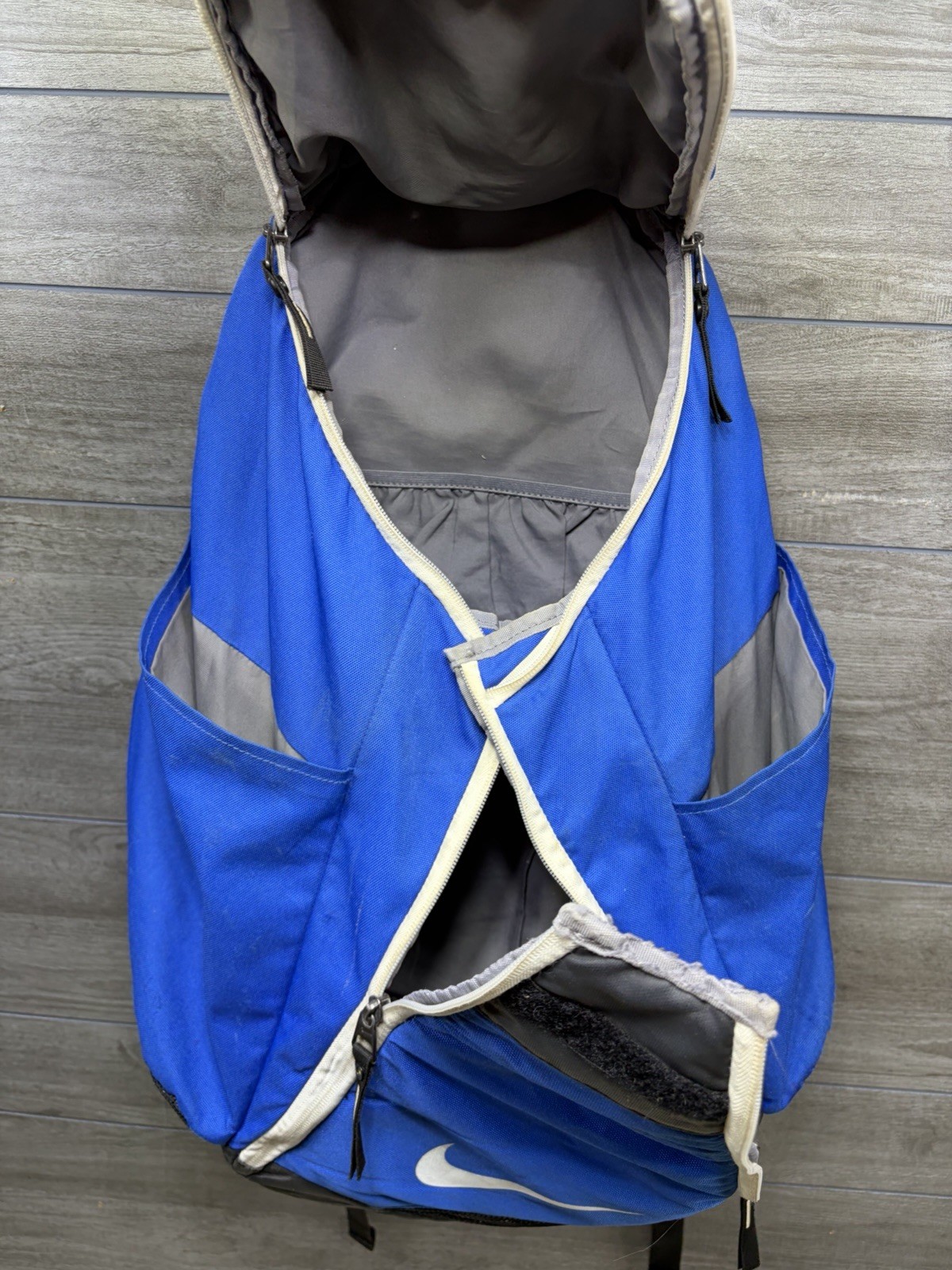 Nike Backpack Hoops Elite Max Air Team 2.0 Quad Zip Basketball Royal Blue