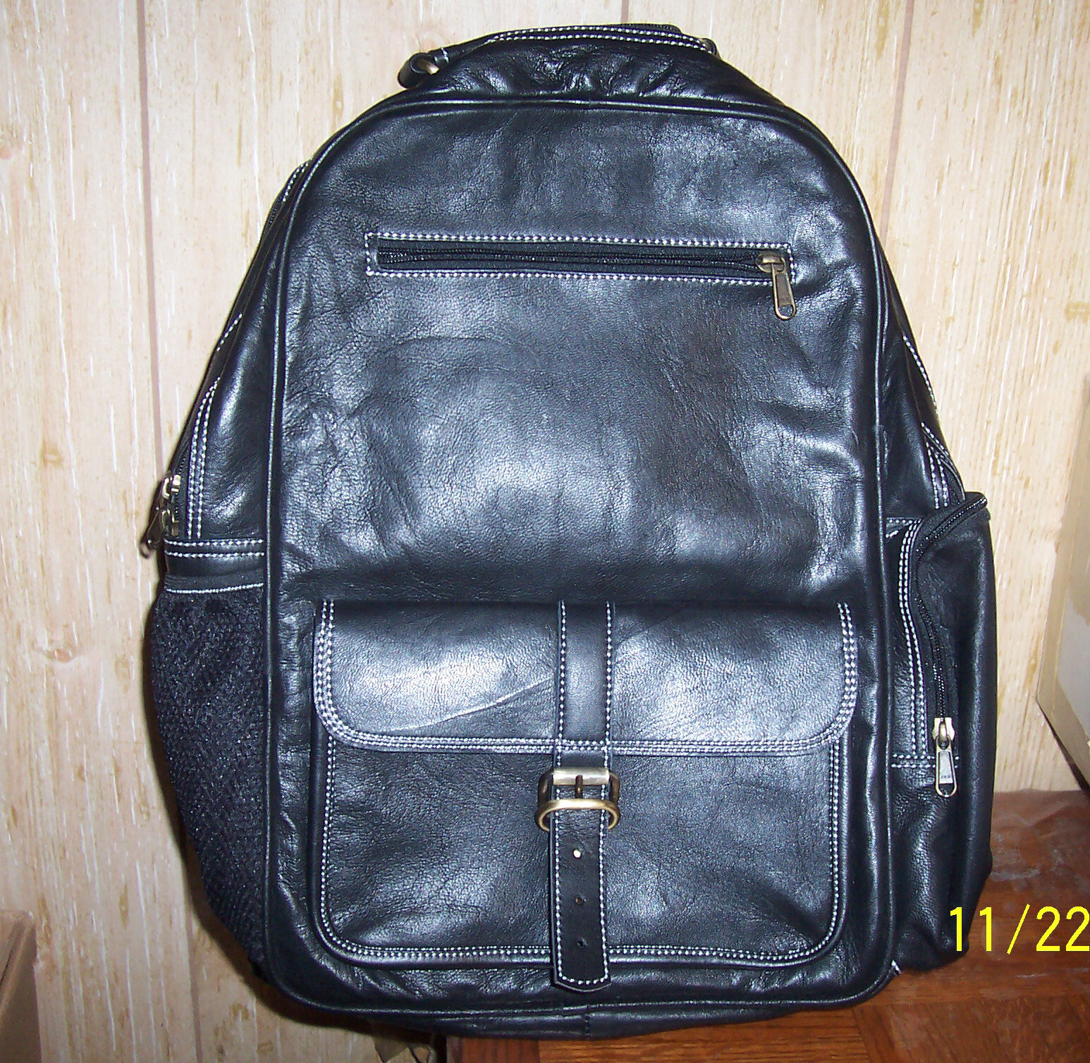 WerKens 15.6″ Genuine Black Leather Laptop Bag Backpack Rucksack – NEW !