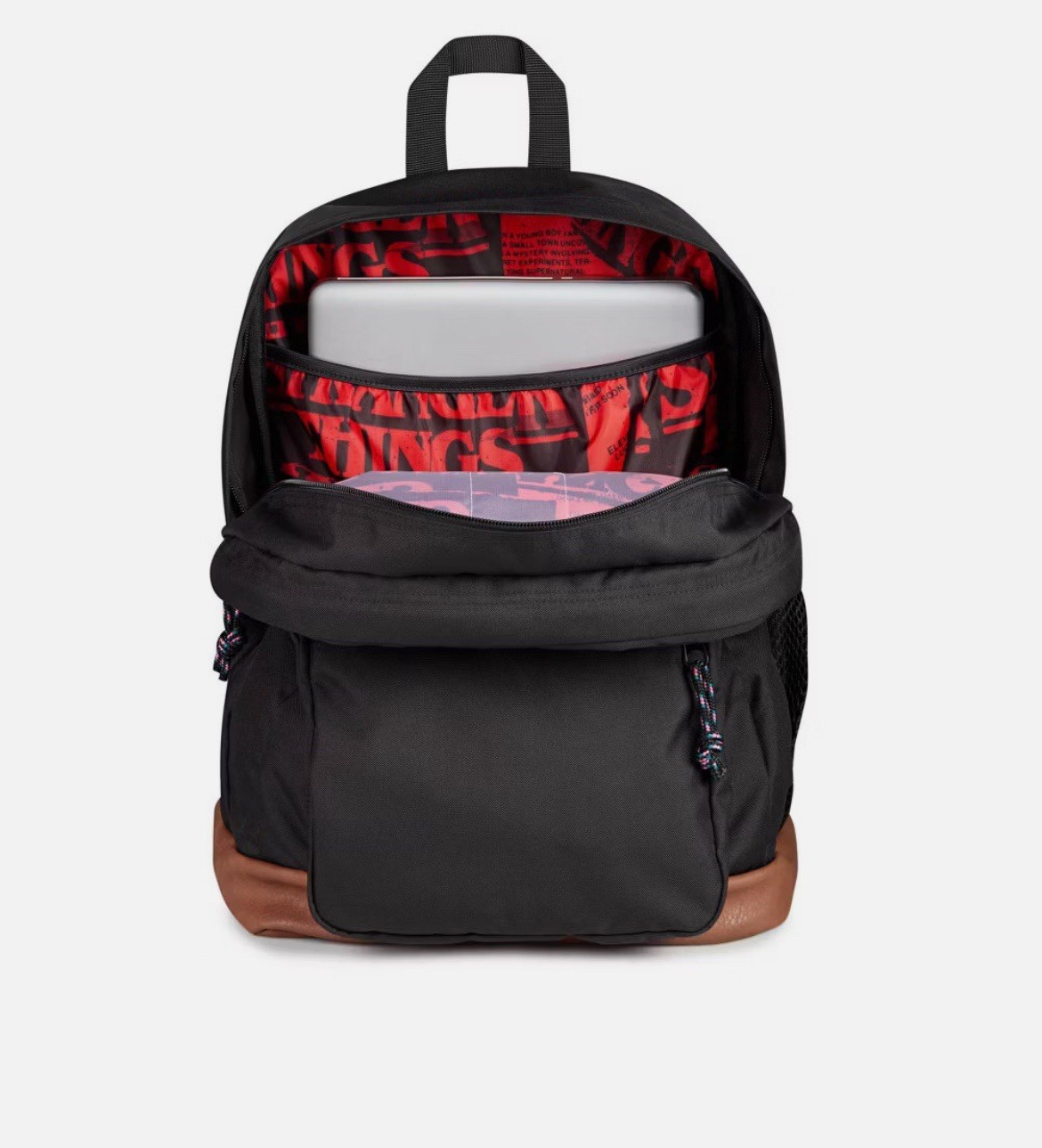 JanSport × Stranger Things Upside Down 34L Cool Student 17.5” Black Backpack