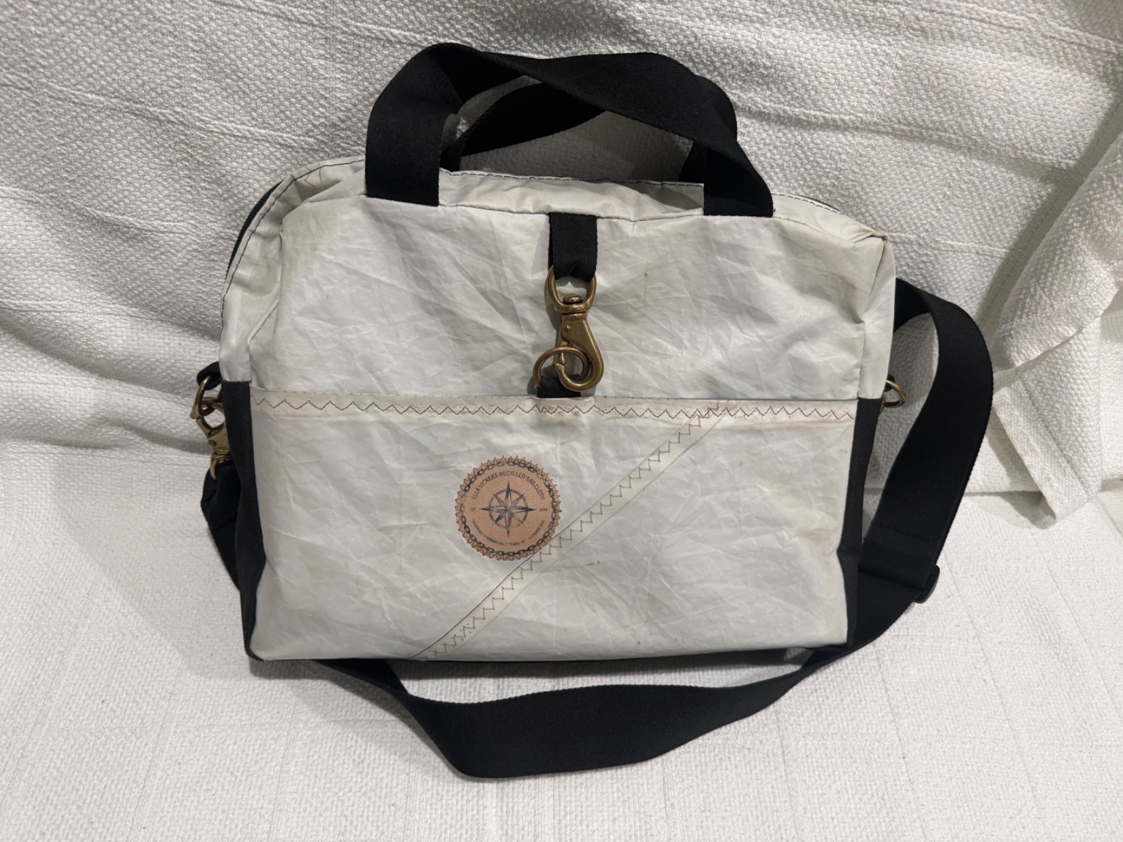 Ella Vickers laptop/briefcase recycled sail cloth bag