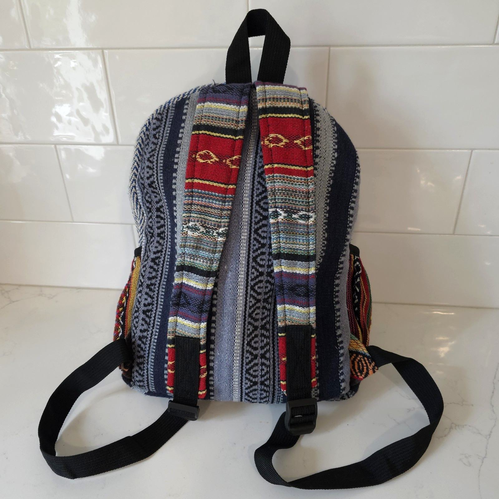 Himalayan Hemp THC Free Backpack Chief Cotton Handmade In Nepal Hippie Unisex