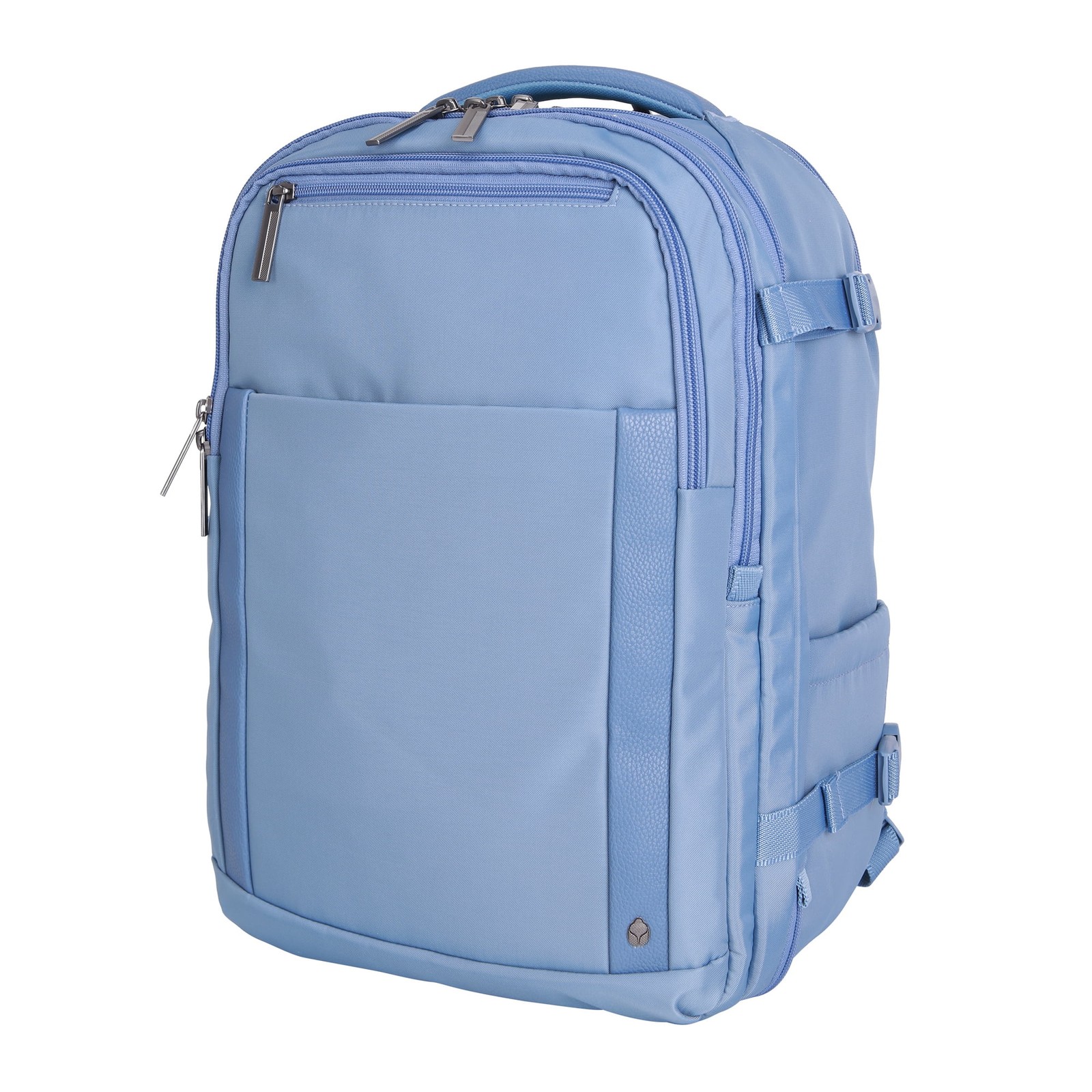 Blue Shadow 18″ Nylon Travel Backpack with 15″ Laptop Sleeve — EUC!