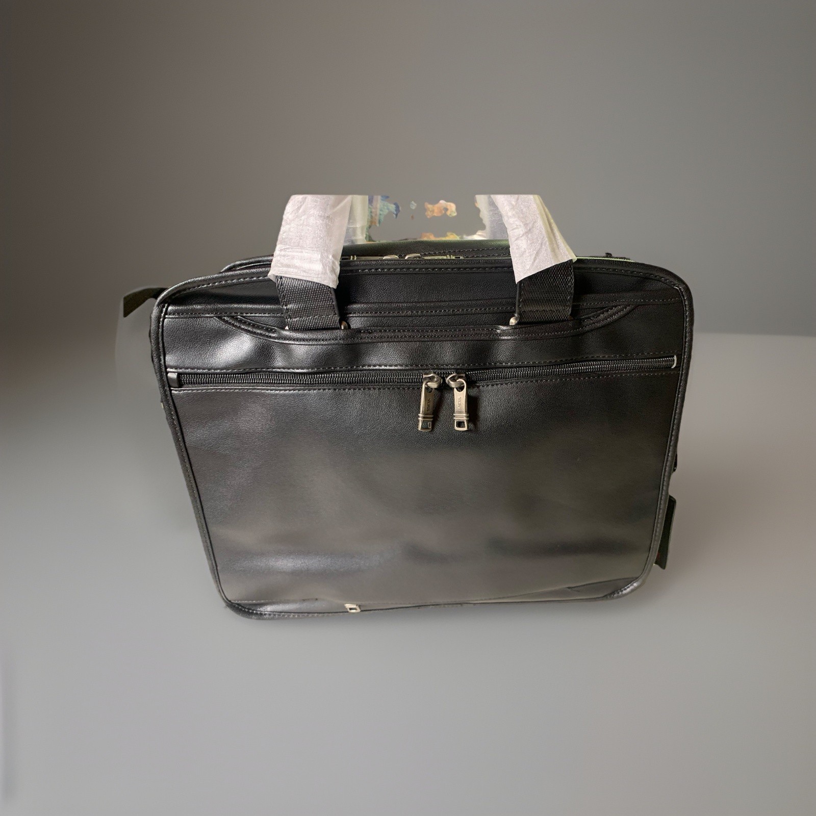TUMI Alpha Expandable Organizer Laptop Leather Brief – Black $825