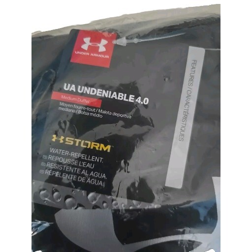 Under Armour UA Undeniable Duffle 4.0 Medium Gym Bag Graphite Black 1342657 NWT