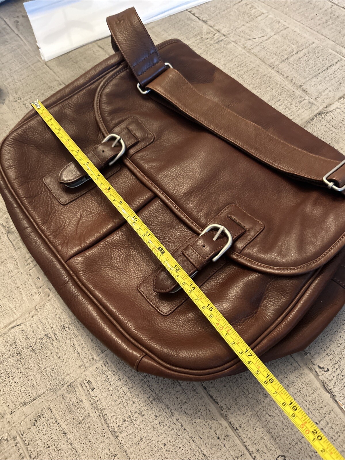 Lodis Cognac Briefcase Messenger Bag – Excellent condition, Luxury Leather