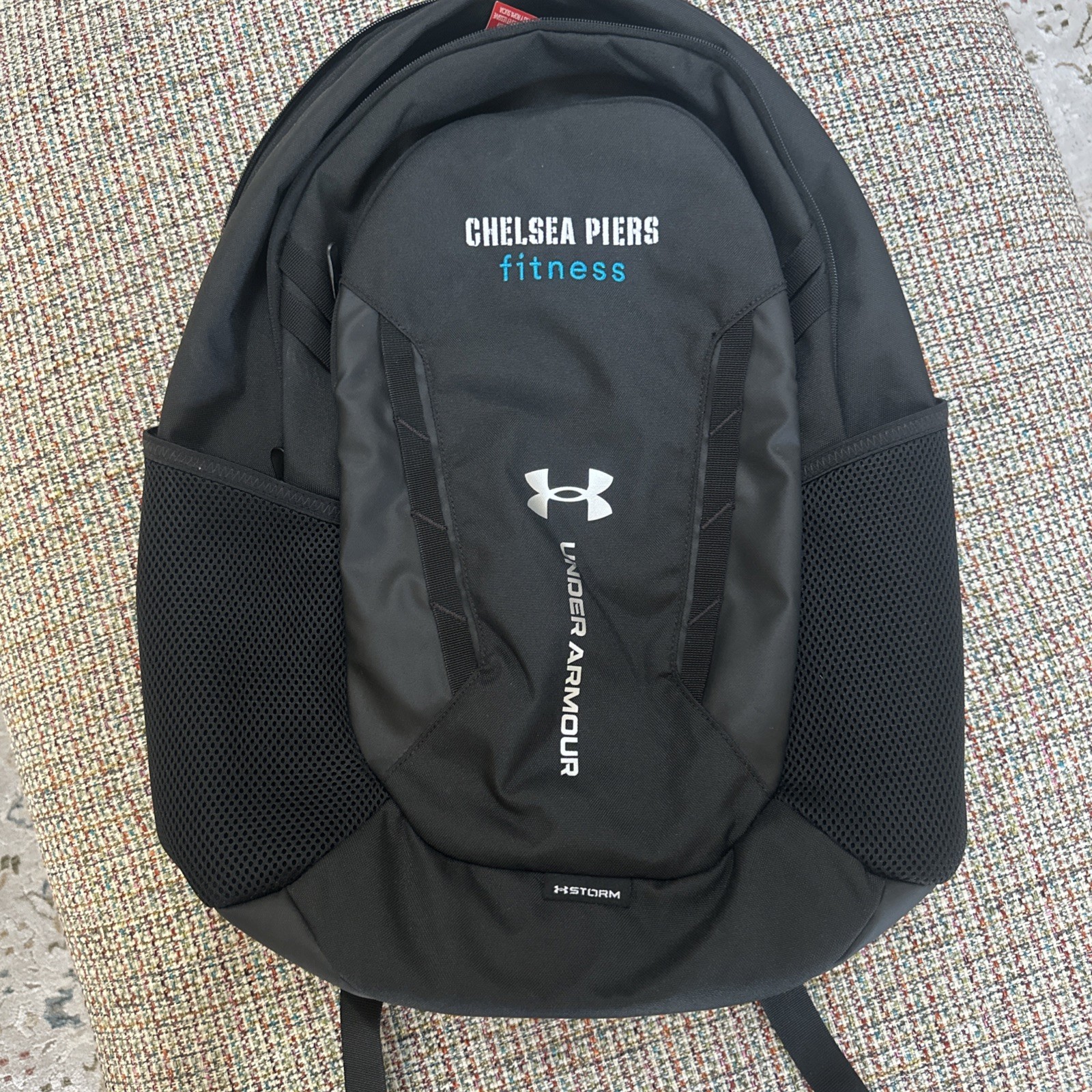 Chelsea Piers Athletic Club Under Armour Hustle 5.0 Team Backpack Black 29L New