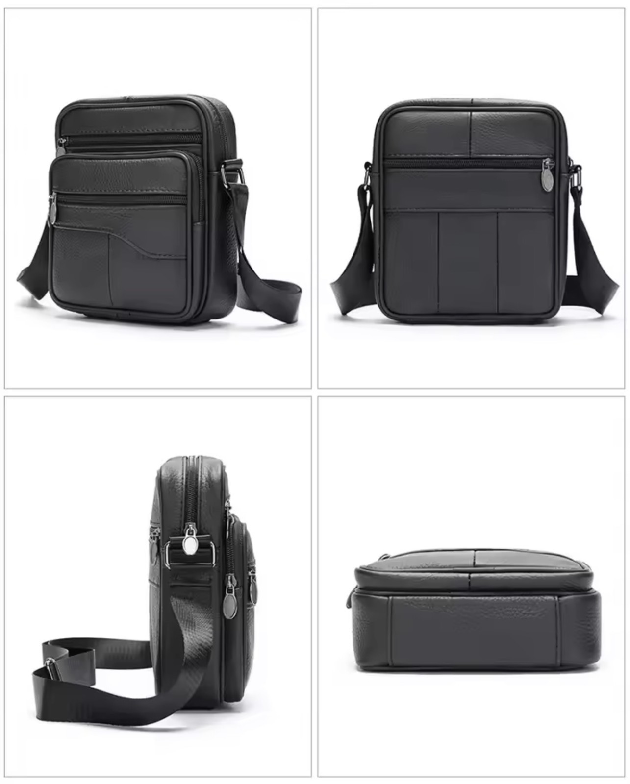 Men’s small shoulder bag Geniune leather travel community crossbody bag