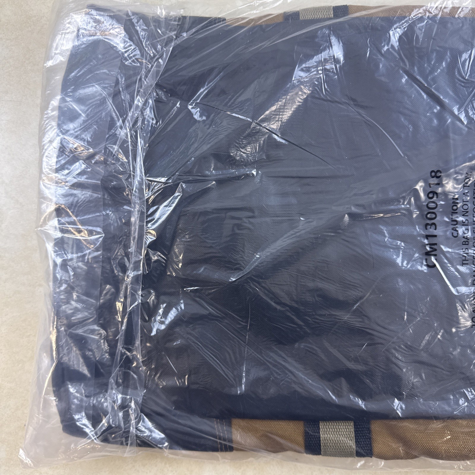 Large NRA Duffle Bag Brown Canvas 28” x 13” x 13” Tactical Promotional Durable