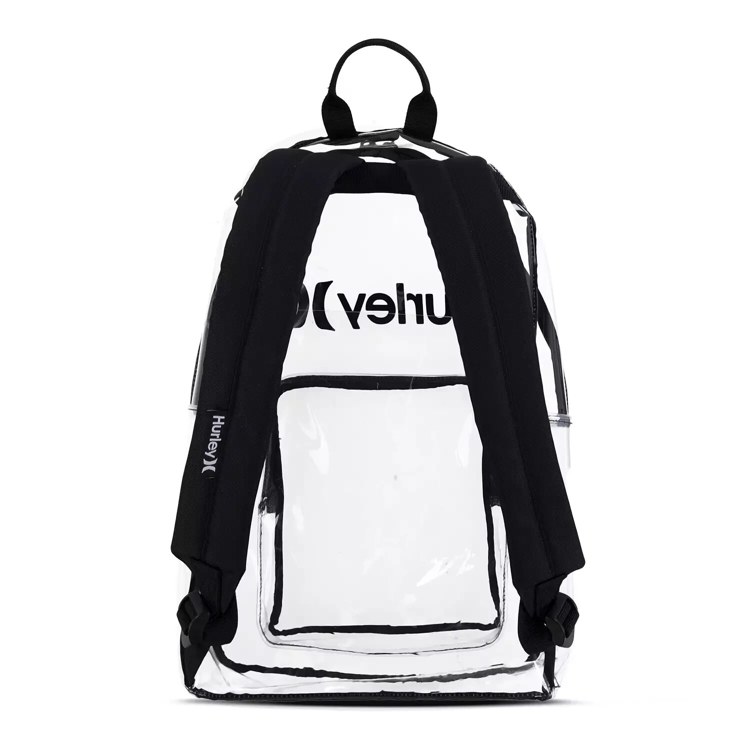 Hurley Aurora BLACK Transparent Daypack Unisex School Backpack 9A7369 NEW $55