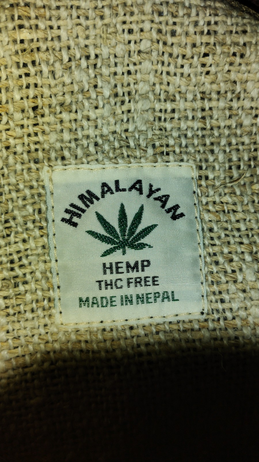 Himalayan Hemp THC Free Plain & Simple Beige 10×11 Handmade Backpack Hippy Boho