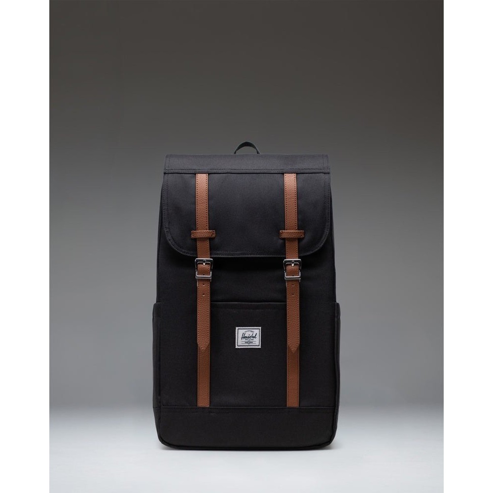 Herschel Retreat Backpack Black Brown Laptop Travel School Bag