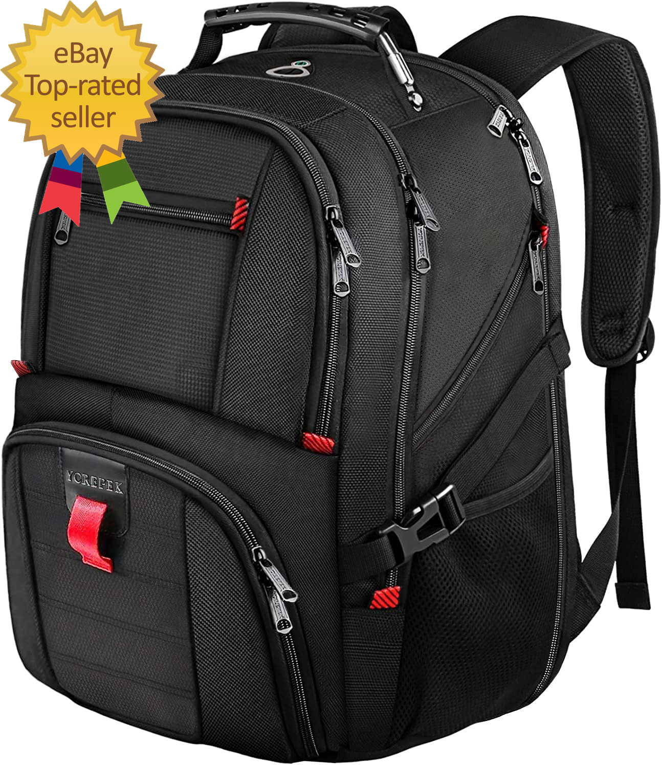 Large Laptop Backpack for Men, Heavy Duty Travel Backpack Carry on Flight Approv