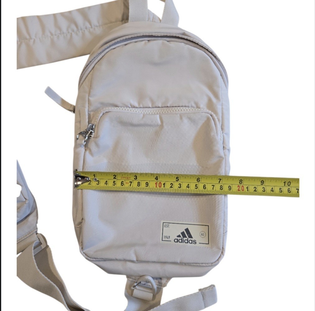 NWOT New Adidas Essentials 2 Sling Cream Beige Crossbody Unisex