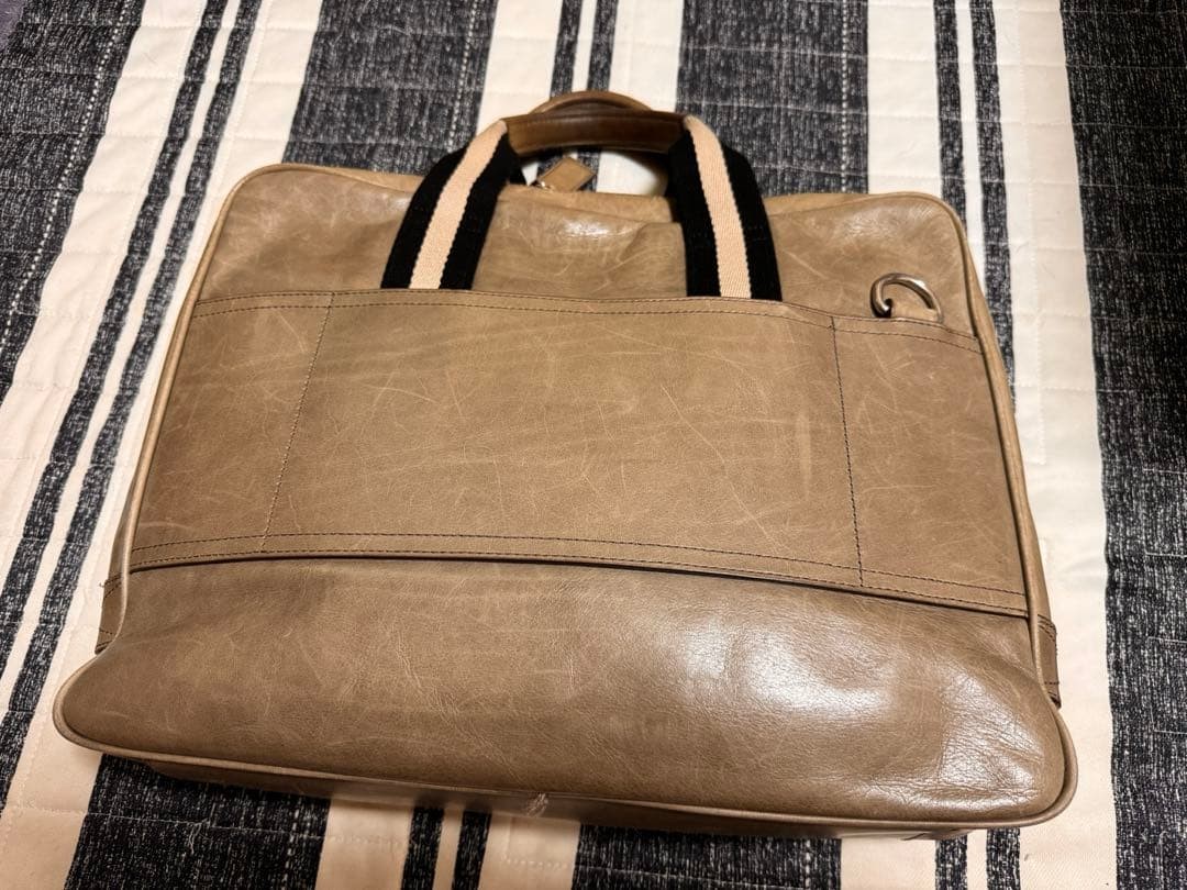 Bally Authentic Bag Genuine Leather Limited Edition Color 35×28cm gray