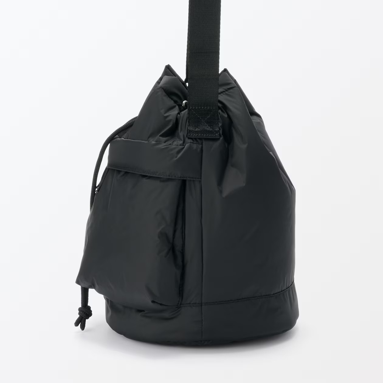 MUJI Water-Repellent Padded Drawstring Bag 11-Litter Crossbody Unisex NWT