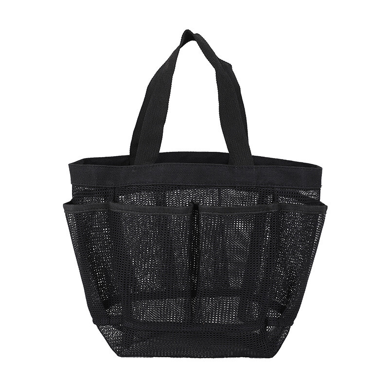 Mini Summer Beach Mesh Nylon Grocery Bag Carrying Tote Picnic Multi Pocket