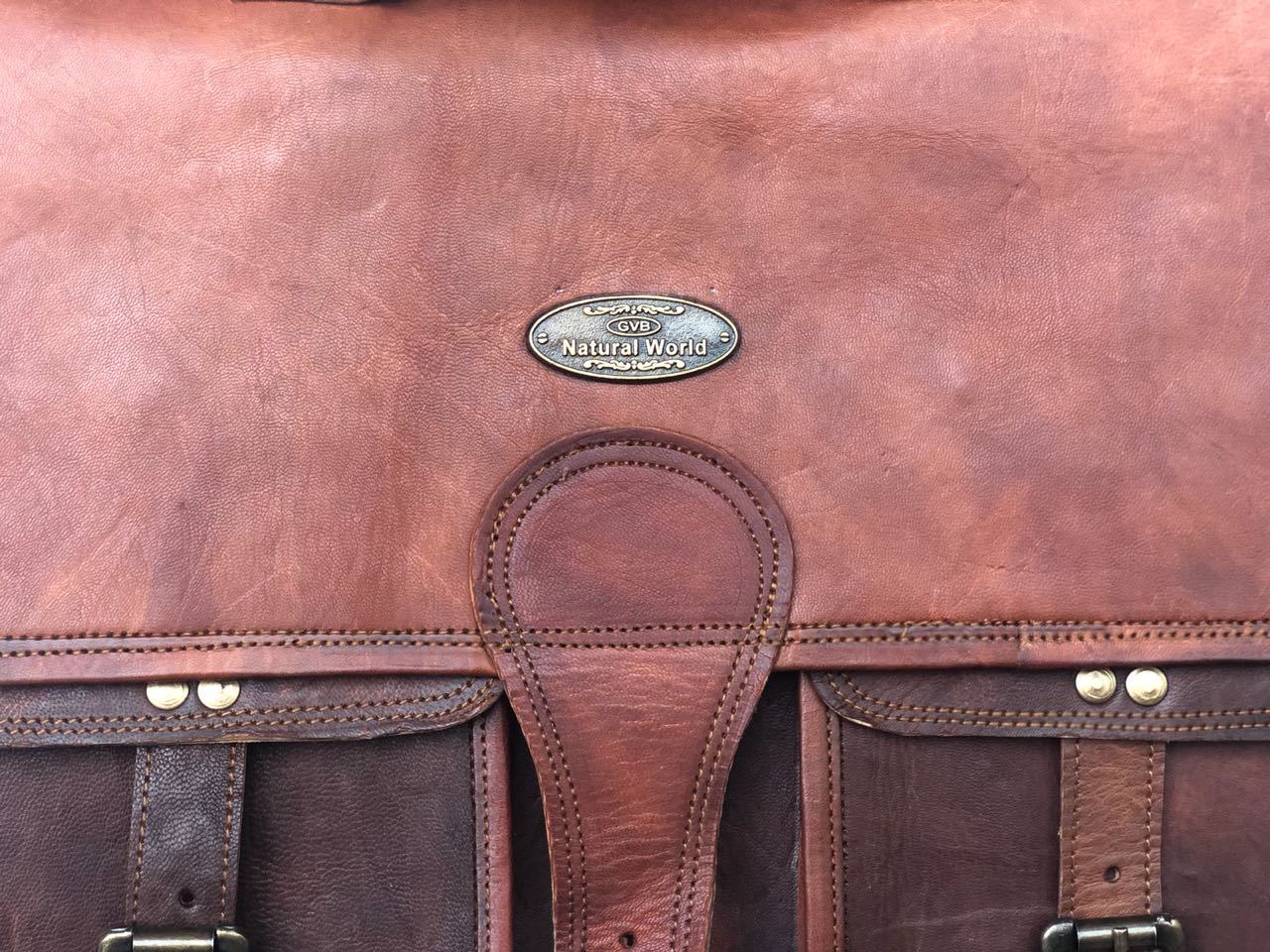 Men’s Genuine Leather Vintage Laptop Handmade Briefcase Bag Satchel Messenger